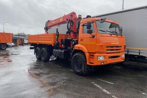 Бортовой КАМАЗ 43118 с КМУ ИНМАН INMAN IT200+БУР 350 мм