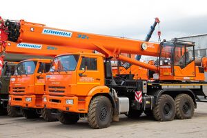 автокран КЛИНЦЫ КС-55729-5К-3, г/п 32 т на шасси КАМАЗ 43118-23011-50
