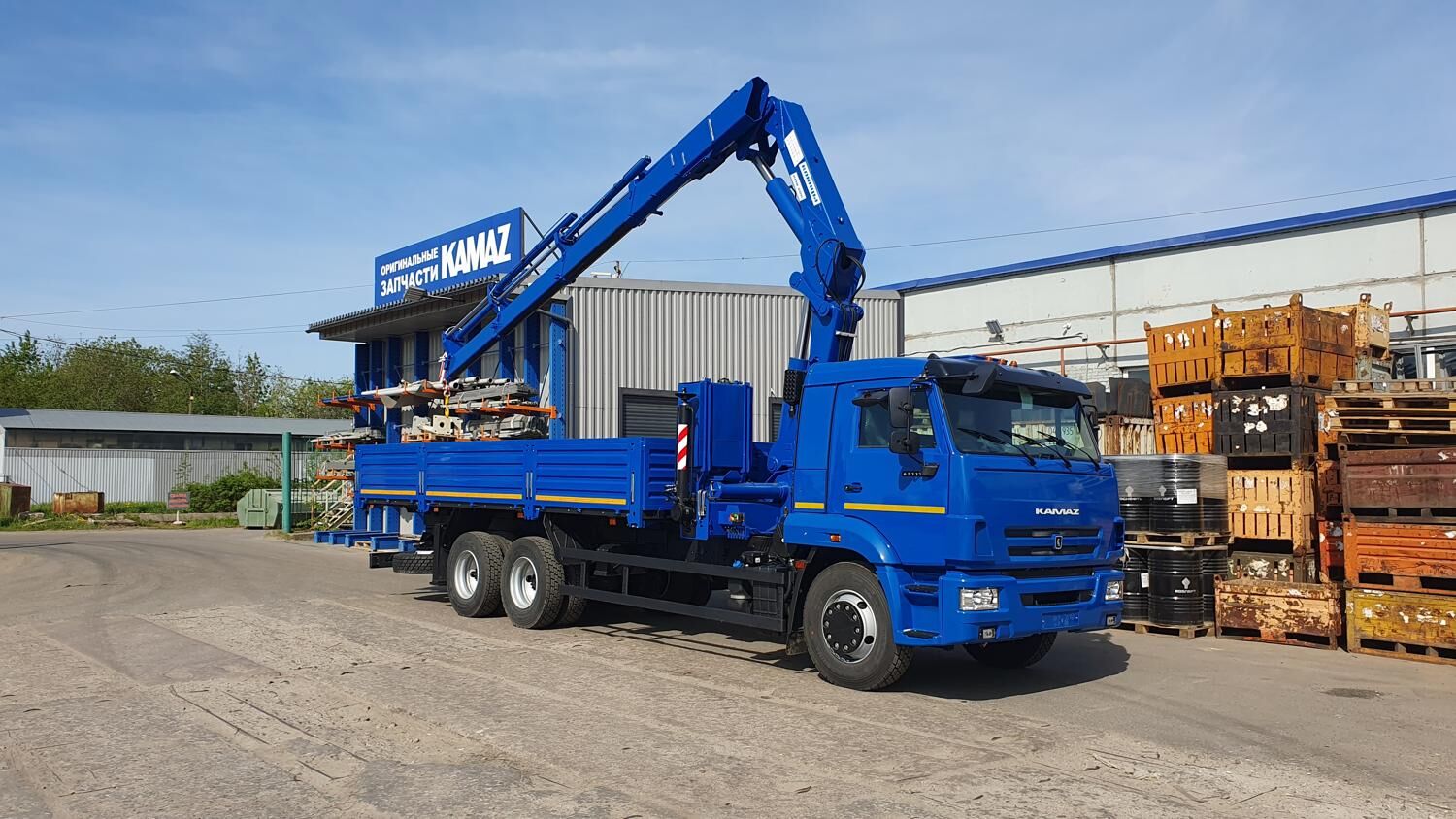 бортовой а/м КАМАЗ 65117-3010-48 с КМУ Клинцы 20К