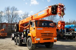 Автокран КЛИНЦЫ КС-55713-5К-3, г/п 25 т на шасси КАМАЗ-43118-23011-50