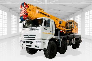 кран автомобильный КС-6577К-3; г/п 50 тн, стрела 35 м; шасси 8х8 6560