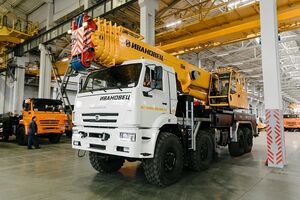 Автокран ИВАНОВЕЦ КС-6577К-3, г/п 50 т на шасси КАМАЗ 6560-3960-53