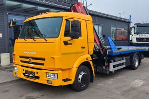 автоэвакуатор, оснащенный краном-манипулятором на шасси 4308-3084-69