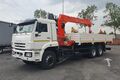 Бортовой КАМАЗ 65117-104020-49 с КМУ Kanglim 1256, задние раздвижные доп.опоры, платформа 6818