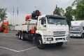Бортовой КАМАЗ 65117-104020-49 с КМУ Kanglim 1256, задние раздвижные доп.опоры, платформа 6818