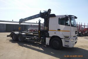 Крюковй погрузчик Hiab 20S59 с КМУ Hiab 190T на шасси КАМАЗ 65207-1002-87(S5)
