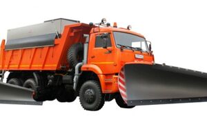 КДМ-7881011 на с.КамАЗ-6522 (ПС (нерж, V=10,5 м3), Скоростной и Боковой отвалы
