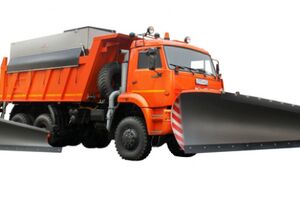 ЭД-405В3 на с.КамАЗ-6522 (ПС (нерж, V=10,5 м3), Скоростной и Боковой отвалы)