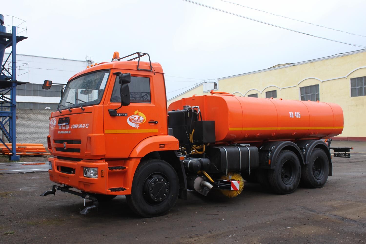 ЭД-405 на ш.65115-50 (ПМ сталь 09Г2С, V=9,7 м3, Сопла, Средняя щетка)
