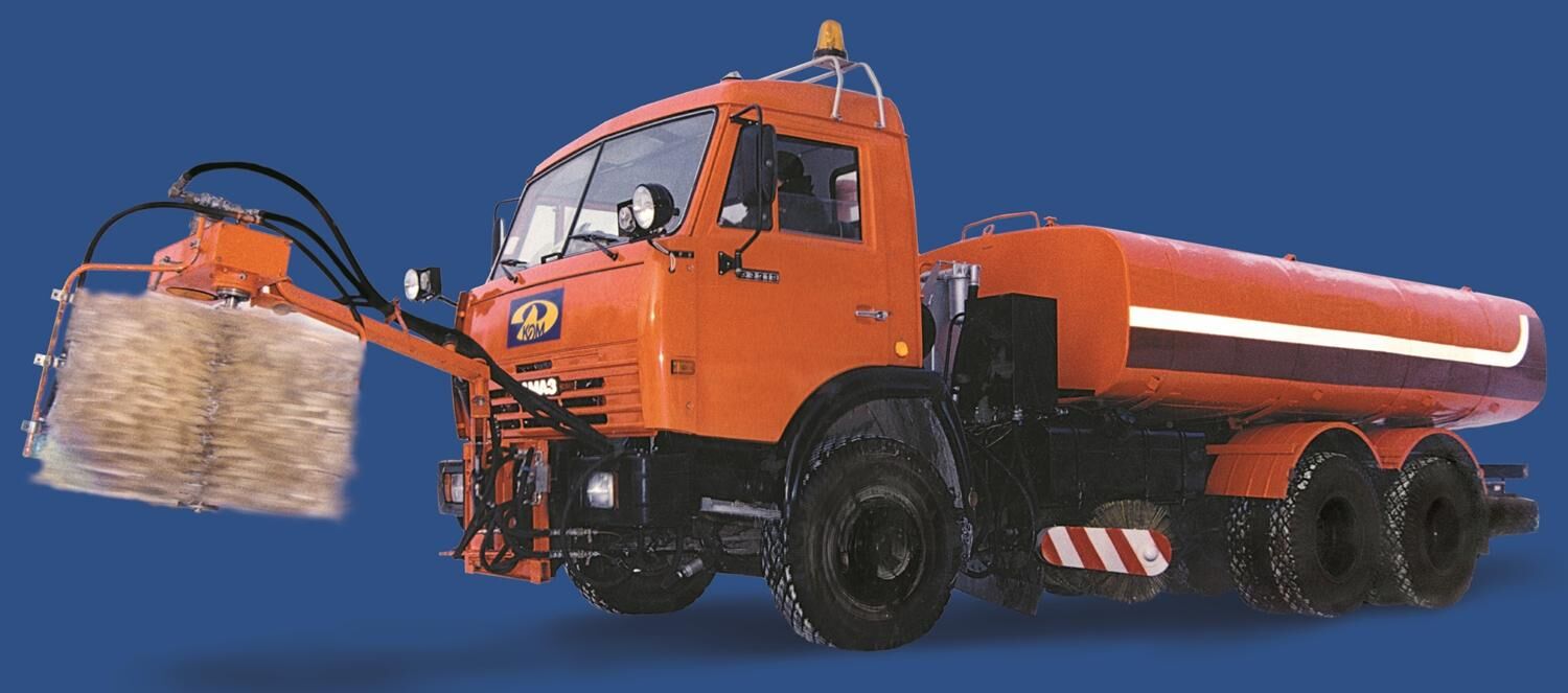 ЭД-405 на ш.65115-50 (ПМ сталь 09Г2С, V=9,7 м3, Сопла, Средняя щетка, ОМБ)