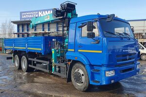 Бортовой КАМАЗ 65117-3010-48 с КМУ HKTC 7016