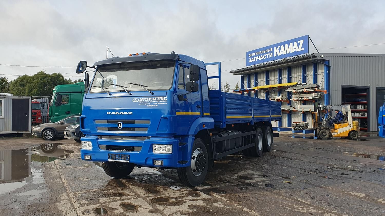 бортовой а/м с тент-каркасом на шасси КАМАЗ 65117-3020-48(A5)